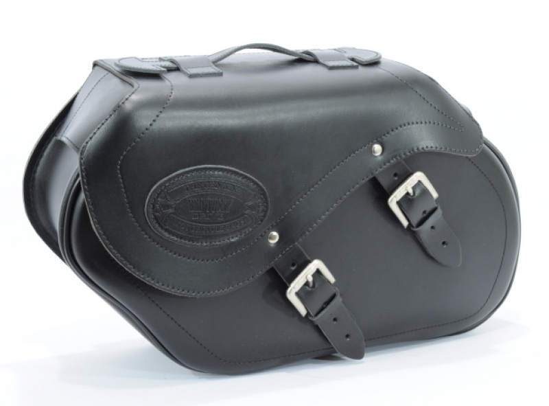 34 Ltr Genuine leather rigid saddlebags Longride